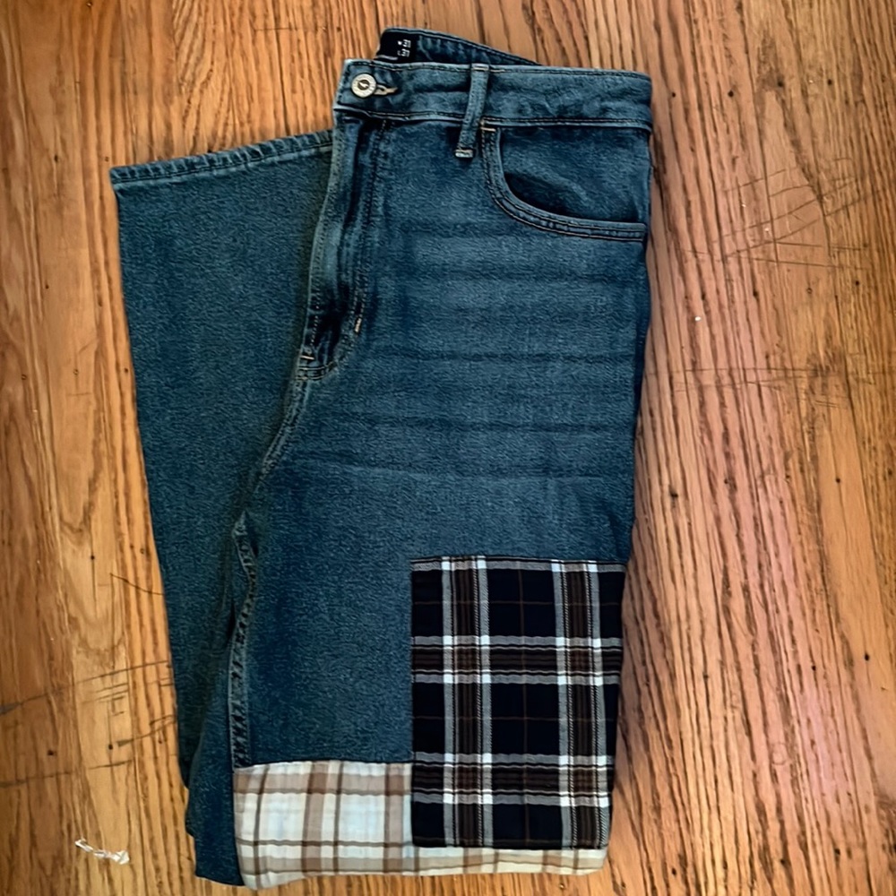 High rise straight jeans